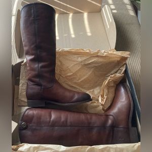 Frye Melissa Button 2 Boots, like new, only visible wear is on the bottoms